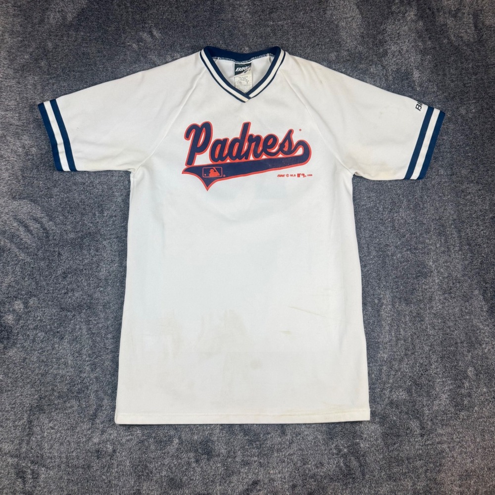 Vintage 1998 San Diego Padres MLB Jersey Bike Athletic Co White Mens Medium